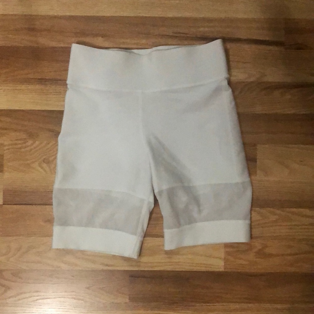 MICHI White Biker shorts